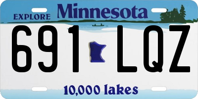 MN license plate 691LQZ