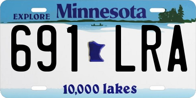 MN license plate 691LRA