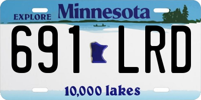 MN license plate 691LRD