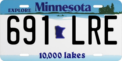 MN license plate 691LRE