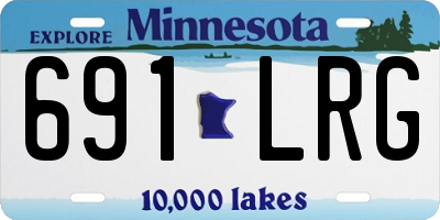 MN license plate 691LRG