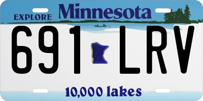 MN license plate 691LRV
