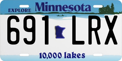 MN license plate 691LRX