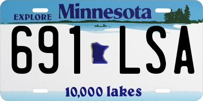 MN license plate 691LSA