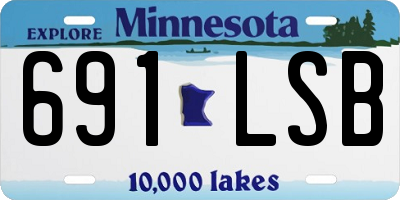 MN license plate 691LSB