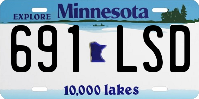 MN license plate 691LSD