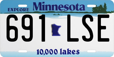 MN license plate 691LSE