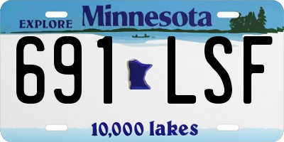 MN license plate 691LSF