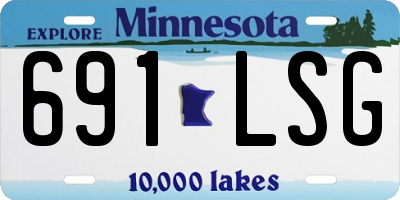 MN license plate 691LSG