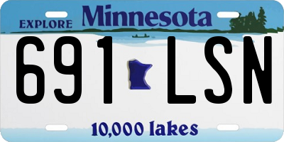 MN license plate 691LSN