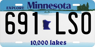 MN license plate 691LSO