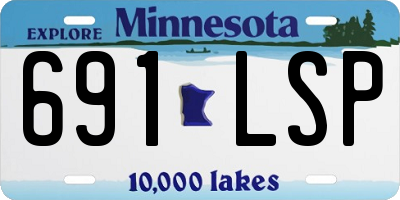 MN license plate 691LSP