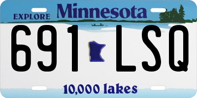 MN license plate 691LSQ