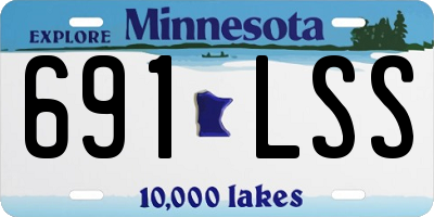 MN license plate 691LSS