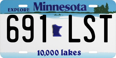 MN license plate 691LST