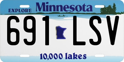 MN license plate 691LSV
