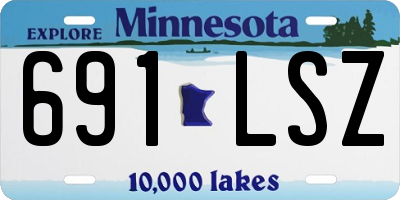 MN license plate 691LSZ