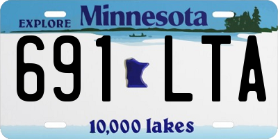 MN license plate 691LTA