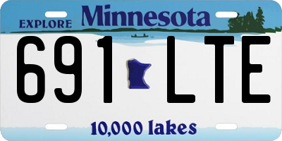 MN license plate 691LTE