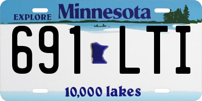 MN license plate 691LTI