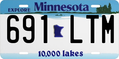 MN license plate 691LTM