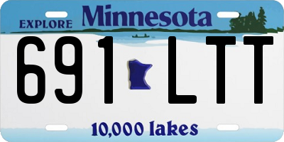 MN license plate 691LTT