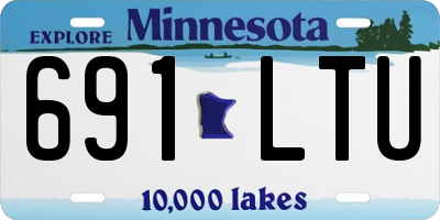 MN license plate 691LTU