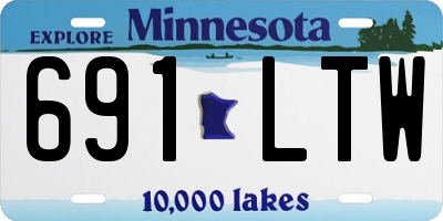 MN license plate 691LTW
