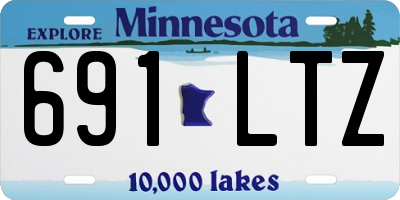 MN license plate 691LTZ