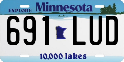 MN license plate 691LUD