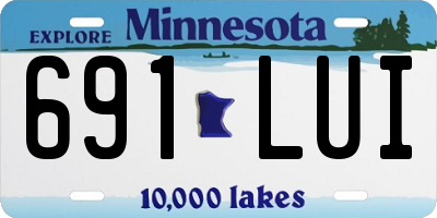 MN license plate 691LUI