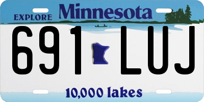 MN license plate 691LUJ