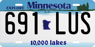 MN license plate 691LUS