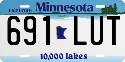MN license plate 691LUT