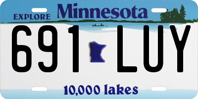 MN license plate 691LUY
