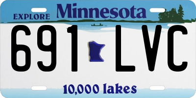 MN license plate 691LVC