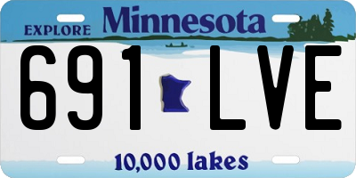 MN license plate 691LVE