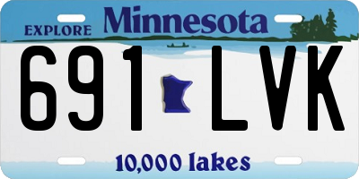 MN license plate 691LVK
