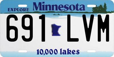 MN license plate 691LVM