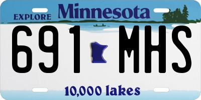 MN license plate 691MHS