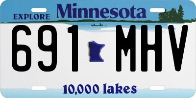 MN license plate 691MHV
