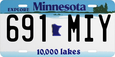 MN license plate 691MIY