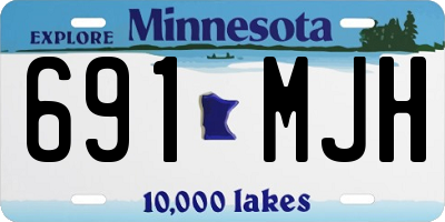 MN license plate 691MJH