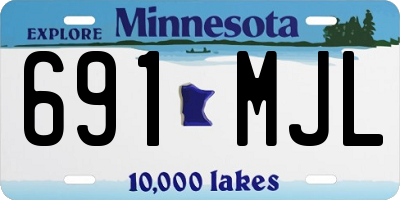 MN license plate 691MJL