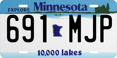 MN license plate 691MJP