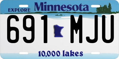 MN license plate 691MJU