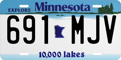 MN license plate 691MJV