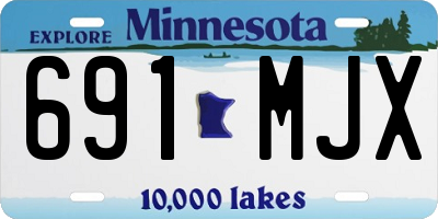 MN license plate 691MJX