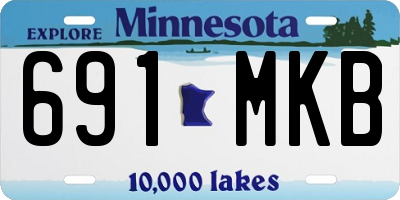 MN license plate 691MKB