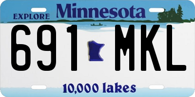MN license plate 691MKL